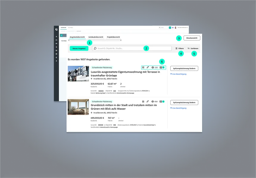 ImmobilienScout24 Flowfact property platform UX redesign case study by Jacobo Villegas